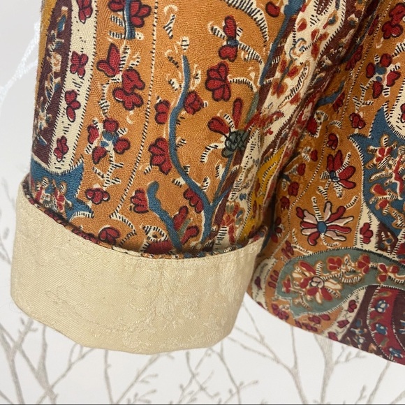 VINTAGE COLDWATER CREEK Ethnic Paisley Print Zip-Up Jacket Large Batik - Picture 5 of 14